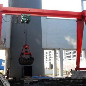 MHZ型電動葫蘆抓斗門式起重機(jī)